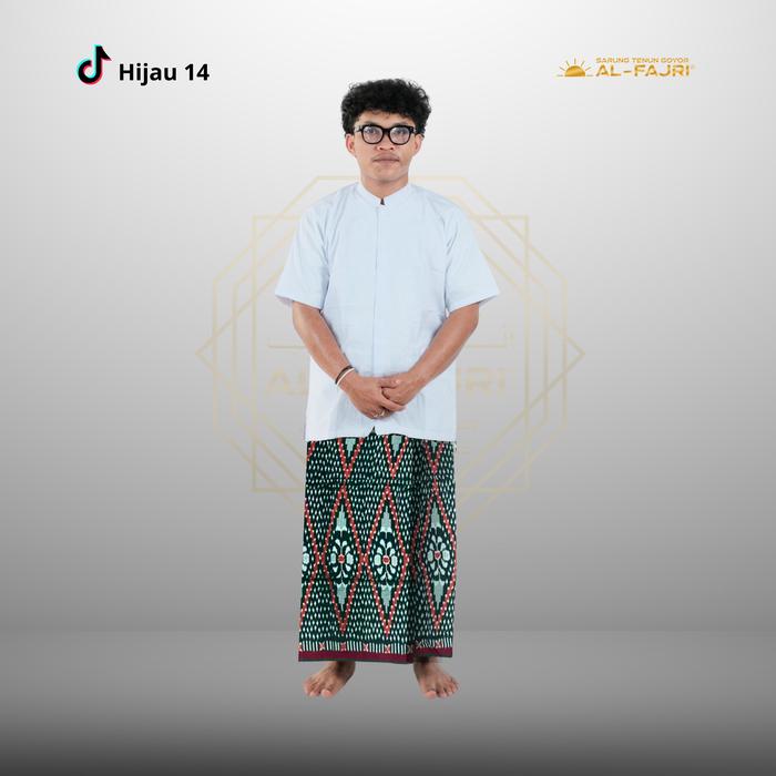 Sarung Tenun Goyor Al Fajri Premium Original - Hijau - Gambar 5