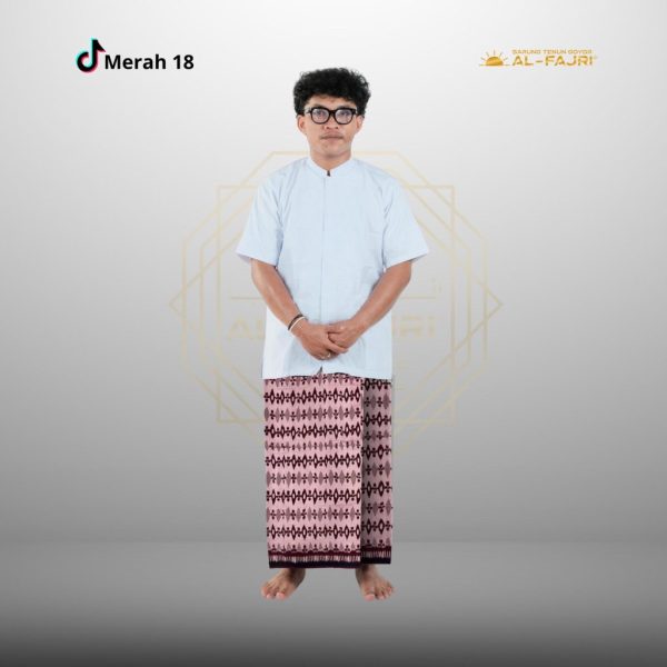Sarung Tenun Goyor Al Fajri Original Premium - Merah